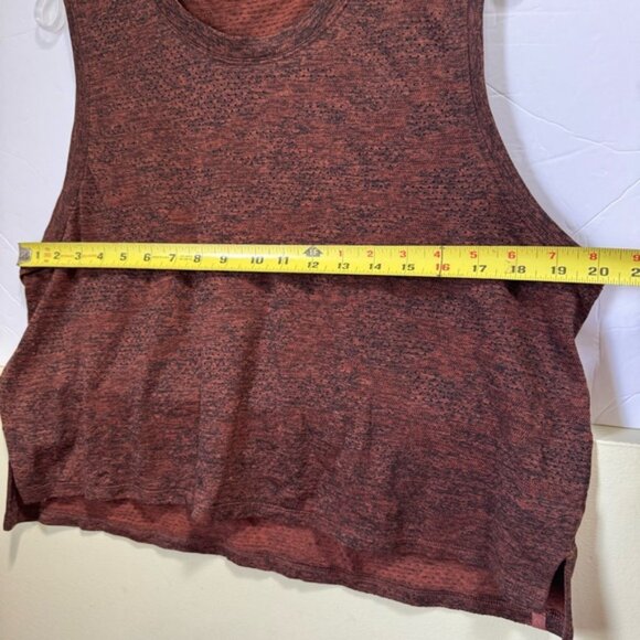 Lululemon Train to Be Tank Crop Mesh Top Slits '21 Boxy Stretch Seamless Shirt L - Picture 15 of 16